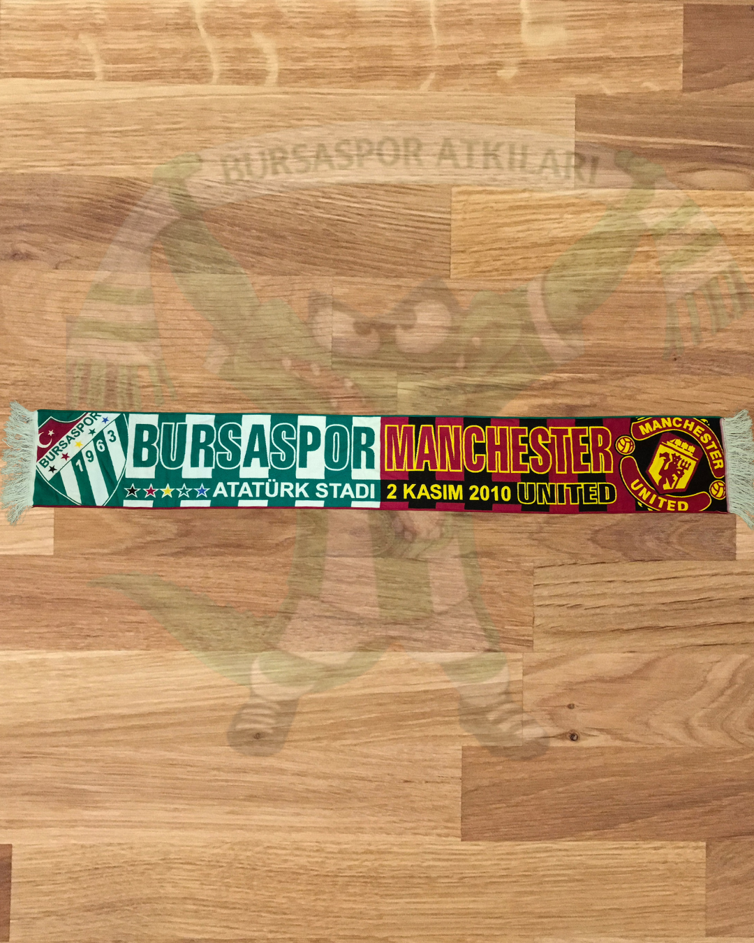 Bursaspor Manchester United Şampiyonlar Ligi Anı Atkısı 