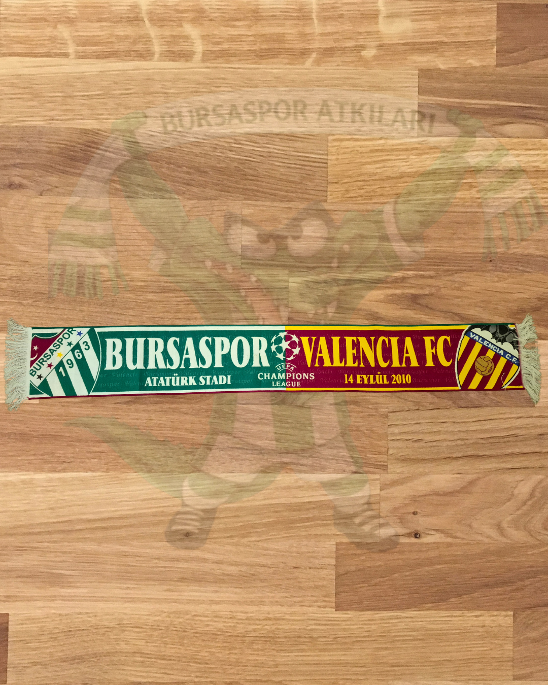 Bursaspor Valencia  Şampiyonlar Ligi Anı Atkısı 